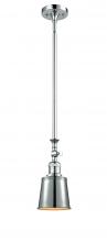 Innovations Lighting 206-PC-M9-PC - Addison - 1 Light - 5 inch - Polished Chrome - Stem Hung - Adjustable Mini Pendant
