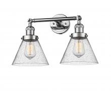 Innovations Lighting 208-PC-G44 - Cone - 2 Light - 18 inch - Polished Chrome - Adjustable Bath Vanity Light