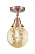Innovations Lighting 447-1C-AC-G208-6 - Beacon - 1 Light - 6 inch - Antique Copper - Flush Mount
