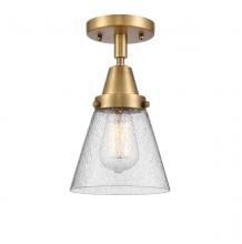 Innovations Lighting 447-1C-BB-G64 - Cone - 1 Light - 6 inch - Brushed Brass - Flush Mount