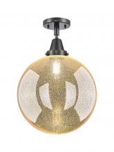 Innovations Lighting 447-1C-BK-G208-12 - Beacon - 1 Light - 12 inch - Matte Black - Flush Mount