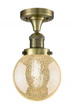 Innovations Lighting 517-1CH-AB-G208-6 - Beacon - 1 Light - 6 inch - Antique Brass - Semi-Flush Mount