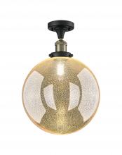 Innovations Lighting 517-1CH-BAB-G208-12 - Beacon - 1 Light - 12 inch - Black Antique Brass - Semi-Flush Mount