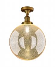 Innovations Lighting 517-1CH-BB-G208-12 - Beacon - 1 Light - 12 inch - Brushed Brass - Semi-Flush Mount
