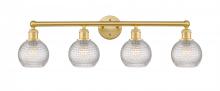 Innovations Lighting 616-4W-SG-G122C-6CL - Athens - 4 Light - 33 inch - Satin Gold - Bath Vanity Light
