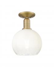 Innovations Lighting 716-1C-BB-G483-8OP - Brookhaven Globe - 1 Light - 6 inch - Brushed Brass - Semi-Flush Mount