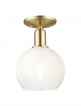 Innovations Lighting 716-1C-CB-G483-8OP - Brookhaven Globe - 1 Light - 6 inch - Champagne Bronze - Semi-Flush Mount