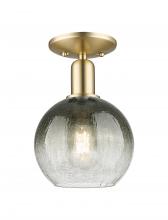 Innovations Lighting 716-1C-CB-G483-8SL - Brookhaven Globe - 1 Light - 6 inch - Champagne Bronze - Semi-Flush Mount