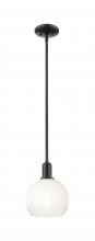Innovations Lighting 716-1S-BK-G483-8OP - Brookhaven Globe - 1 Light - 6 inch - Matte Black - Mini Pendant