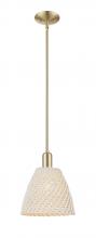 Innovations Lighting 716-1S-CB-NBD-9-NAT - Bristol Natural - 1 Light - 6 inch - Brushed Champagne Bronze - Mini Pendant