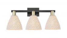 Innovations Lighting 716-3W-BAB-NBD-75-NAT - Bristol Natural - 3 Light - 26 inch - Black Antique Brass - Bath Vanity Light