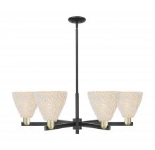 Innovations Lighting 716-6CR-BAB-NBD-75-NAT - Bristol Natural - 6 Light - 24 inch - Black Antique Brass - Chandelier