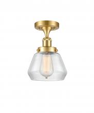 Innovations Lighting 916-1C-SG-G172 - Fulton - 1 Light - 6 inch - Satin Gold - Flush Mount