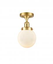 Innovations Lighting 916-1C-SG-G201-6 - Beacon - 1 Light - 6 inch - Satin Gold - Flush Mount
