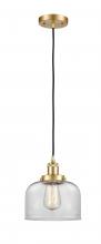 Innovations Lighting 916-1P-SG-G72 - Bell - 1 Light - 8 inch - Satin Gold - Cord hung - Mini Pendant