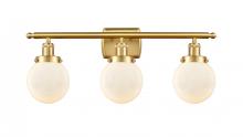 Innovations Lighting 916-3W-SG-G201-6 - Beacon - 3 Light - 26 inch - Satin Gold - Bath Vanity Light