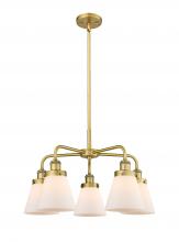 Innovations Lighting 916-5CR-BB-G61 - Cone - 5 Light - 25 inch - Brushed Brass - Chandelier