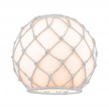Innovations Lighting G121-10RW - Large Farmhouse Rope White Glass with White Rope Glass