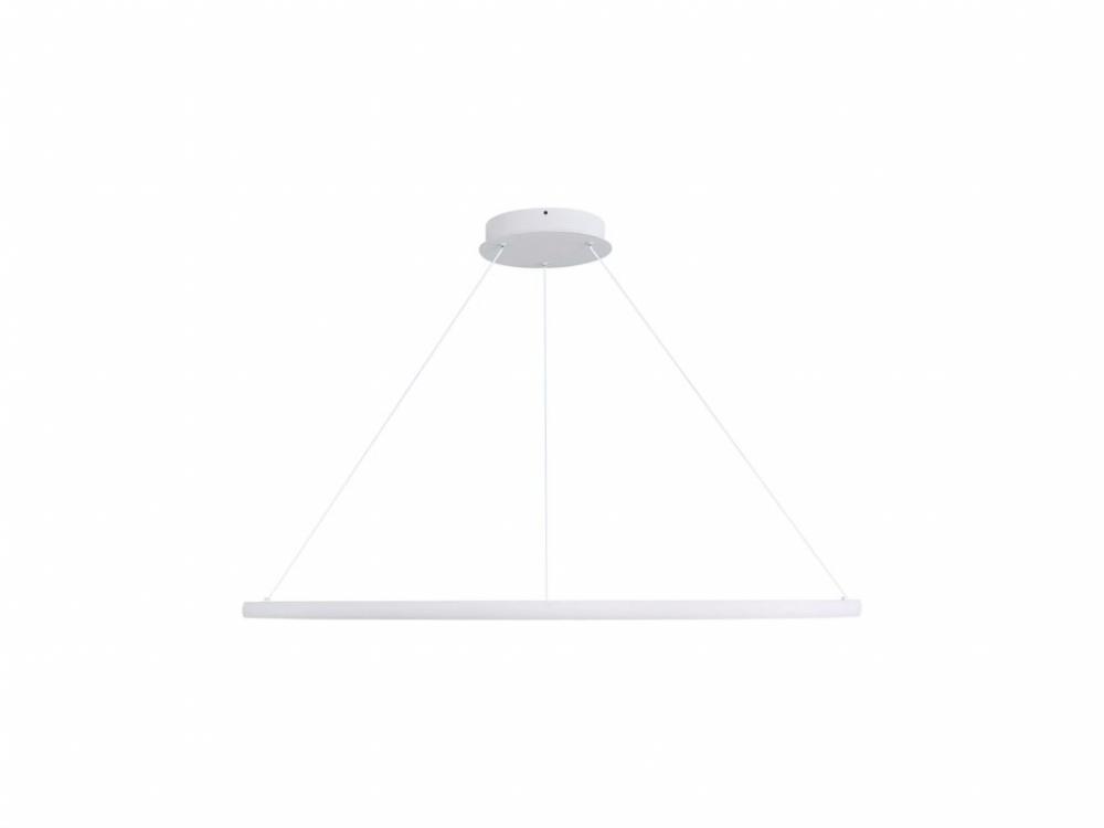 Veritas 71" LED Ring Chandelier in Sand White