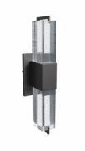 Avenue Lighting HF3012-BK - The Original Glacier Avenue Bubbled Crystal Wall Sconce