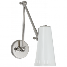 Visual Comfort & Co. Signature Collection RL TOB 2066PN-AW - Antonio Adjustable Two Arm Wall Lamp