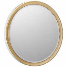 Visual Comfort & Co. Signature Collection RL TOB 2961WHT/G - Tricia 30" Illuminated Round Mirror