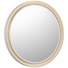 Visual Comfort & Co. Signature Collection RL TOB 2961WHT/PN - Tricia 30" Illuminated Round Mirror