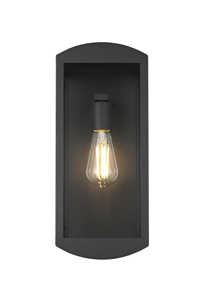 Miles 7 inch Outdoor Wall Sconce in Black
