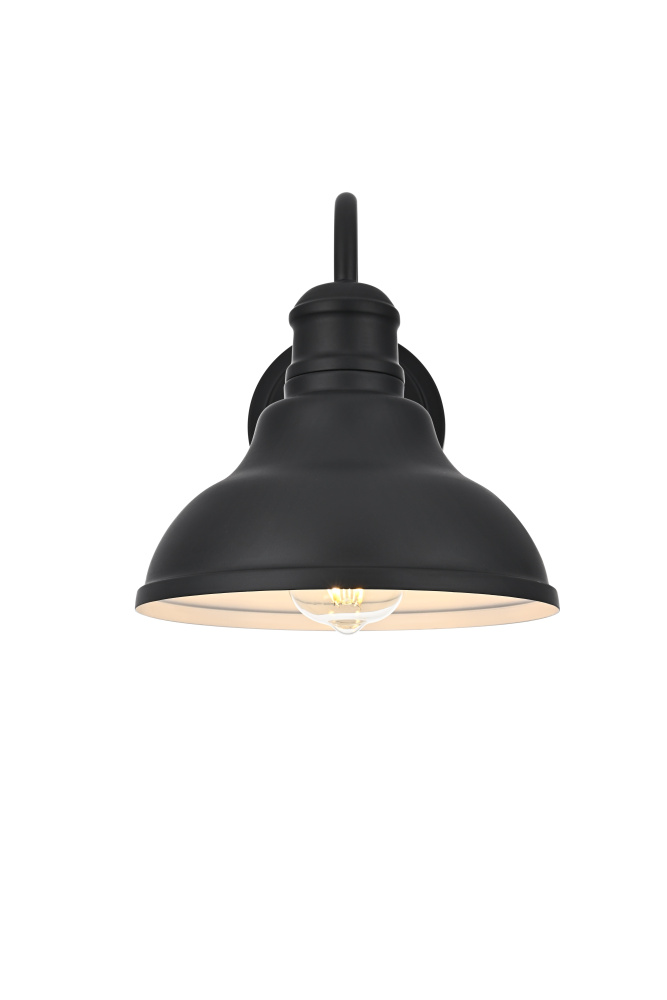Callen 9 inch Outdoor Wall sconce in Black