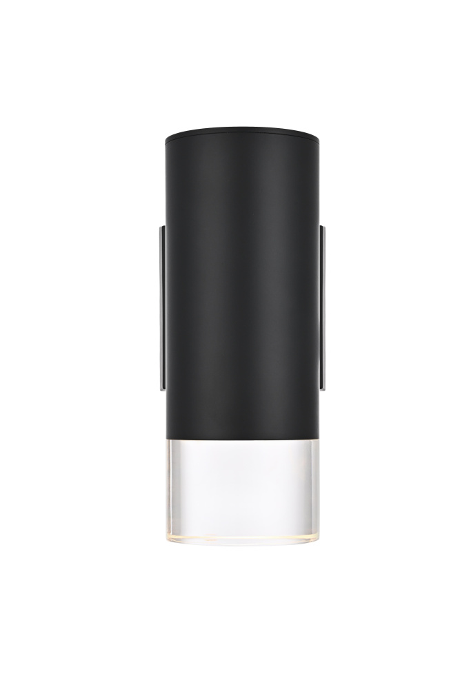 Jase 5 inch Outdoor Wall sconce in Black