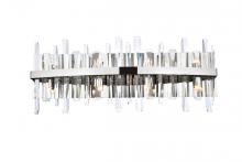 Elegant 2200W30C - Serena 30 inch crystal bath sconce in chrome