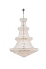 Elegant V1800G72C/RC - Primo 66 light Chrome Chandelier Clear Royal Cut Crystal