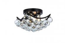 Elegant V9800F10BK/RC - Corona 10 inch black flush mount