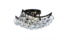 Elegant V9800F12BK/RC - Corona 12 inch black flush mount