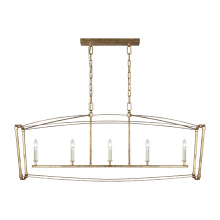 Visual Comfort & Co. Studio Collection F3326/5ADB - Thayer Linear Chandelier