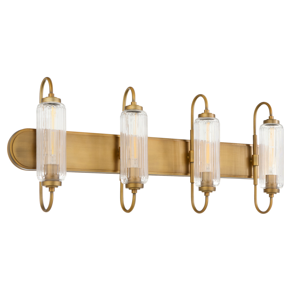 WHITMIRE 4 LIGHT VANITY - BRUSHED BRASS