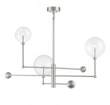 B2B Spec Brand M100100BN - 3-Light Chandelier in Brushed Nickel