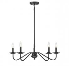 B2B Spec Brand M100120MBK - 5-Light Chandelier in Matte Black