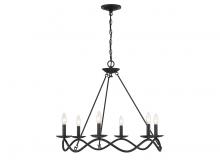 B2B Spec Brand M100137MBK - 6-Light Chandelier in Matte Black