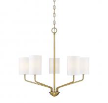 B2B Spec Brand M10072NB - 5-Light Chandelier in Natural Brass