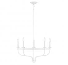 B2B Spec Brand M10087BQW - 5-Light Chandelier in Bisque White