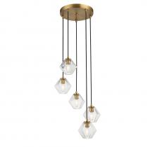 B2B Spec Brand M10095NB - 5-Light Chandelier in Natural Brass