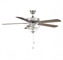 B2B Spec Brand M2019BNRV - 52" 2-Light Ceiling Fan in Brushed Nickel