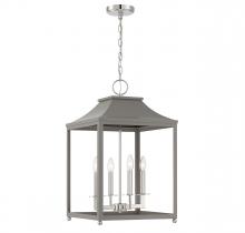 B2B Spec Brand M30009GRYPN - 4-Light Pendant in Gray with Polished Nickel