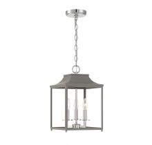 B2B Spec Brand M30013GRYPN - 3-Light Pendant in Gray with Polished Nickel