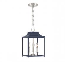 B2B Spec Brand M30013NBLPN - 3-Light Pendant in Navy Blue with Polished Nickel