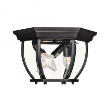 B2B Spec Brand M50059BK - 3-Light Outdoor Ceiling Light in Black