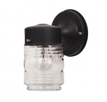 B2B Spec Brand M50063BK - 1-Light Outdoor Wall Lantern in Black