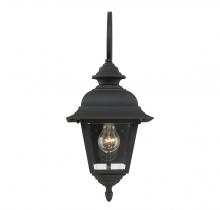 B2B Spec Brand M50064BK - 1-Light Outdoor Wall Lantern in Textured Black