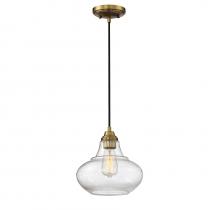 B2B Spec Brand M70080NB - 1-Light Mini Pendant in Natural Brass